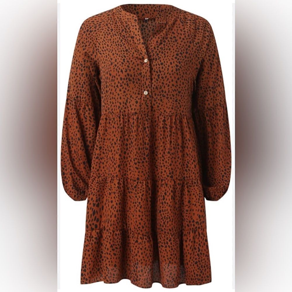 LEOPARD DRESS SIZE LARGE